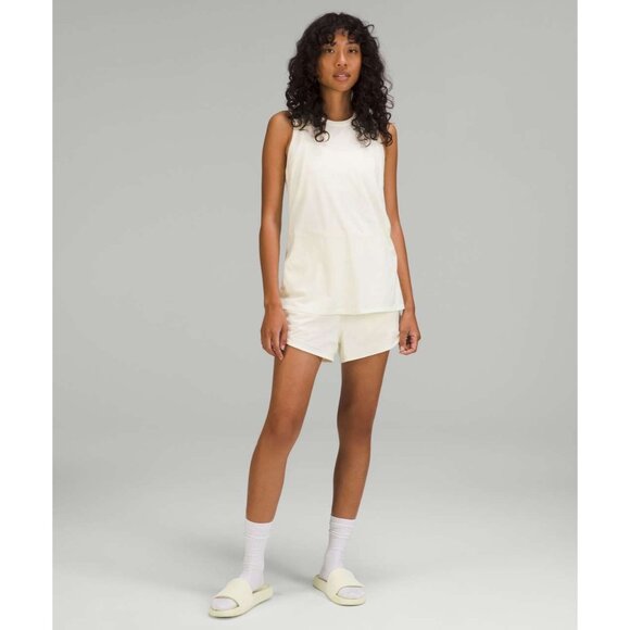 Pre-Loved Lululemon Tank-And-Short Romper 3" Lemon Sorbet Size 0 - Picture 1 of 5